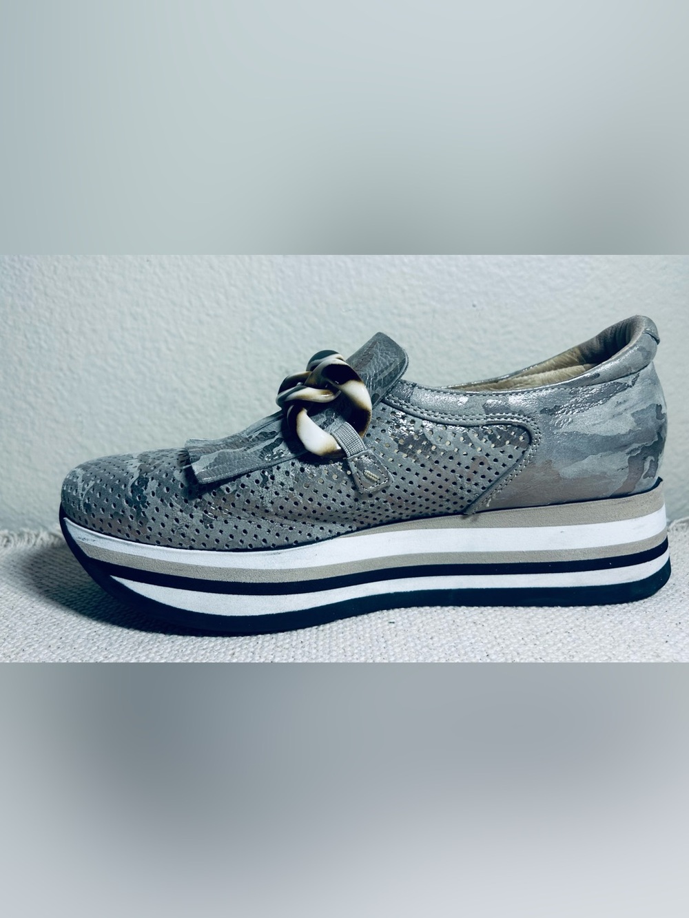 Softwaves Platform Slip-On Sneaker- Metallic Camo - Picture 8 of 14